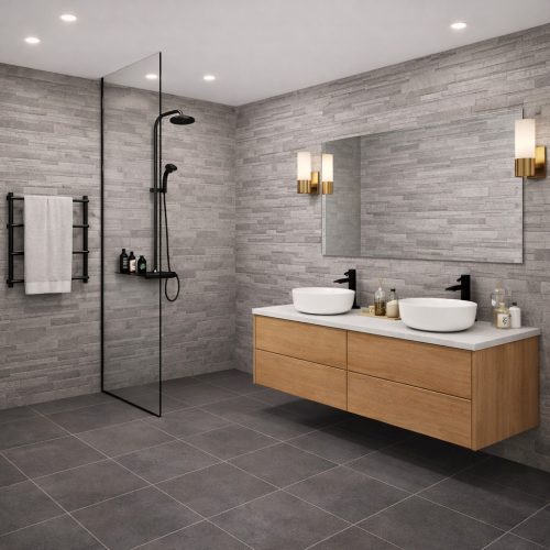 Navarti Keon Relieve Gris Dekor falburkolat 20x60 I.o. - Csempe Mester