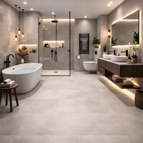 Navarti Stuc Flavia Relieve Taupe Dekor 3D fali csempe 25x70 I.o. - Csempe Mester