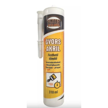 United Sealants gyors akril, fehér, 310ml - Csempe Mester