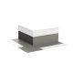 Bolta külsõ sarokszigetelõ, szürke, 135x135x60 mm - Csempe Mester