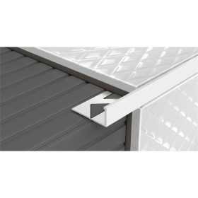 Bolta Szögletes élvédõ, ALU. - 8 mm 2,50m 45118 - Csempe Mester