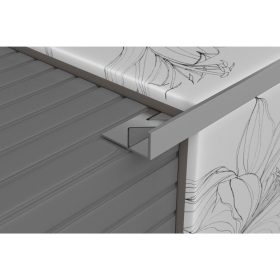 Bolta Szögletes élvédõ, ALU. - 22,5 mm 2,50m 45128 - Csempe Mester