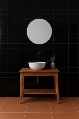 Cologrloss negro  25x75