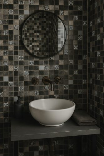 Cifre Druid antracita  25x40