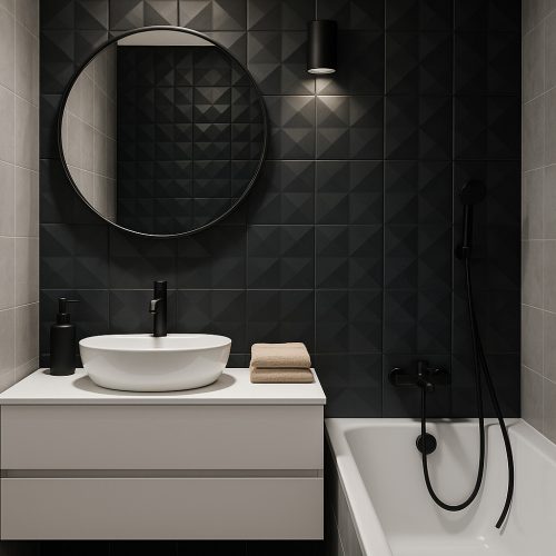 Cerdomus Ceramiche Element noir diamond Falicsempe 20x50