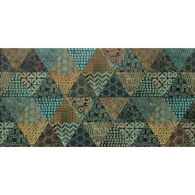 Domino Margot Green Geo dekorcsempe 30x60
