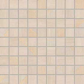 Domino Woodbrille Beige Mosaic dekorcsempe 30x30