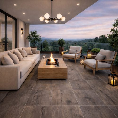 TIMBER BROWN 2CM járólap 60x60