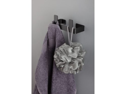 Mokko dupla akasztó, fekete