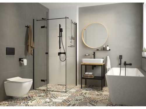 Mokko dupla akasztó, fekete