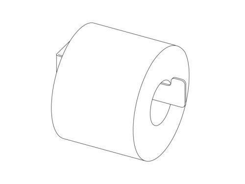 Mokko wc papír tartó, fekete