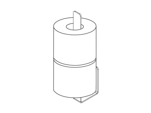 Mokko wc papír tartó, fekete 