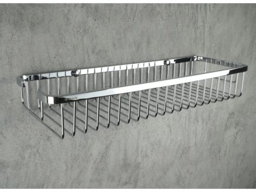 Round zuhanykosár, króm