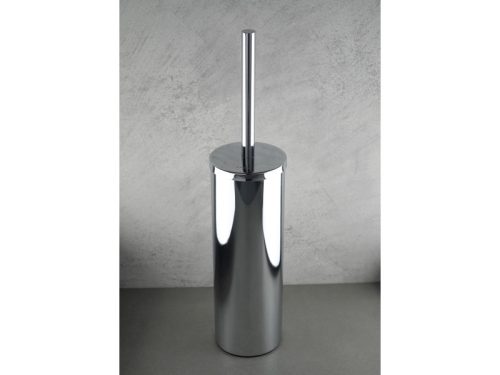 Round álló wc kefe tartóval, króm