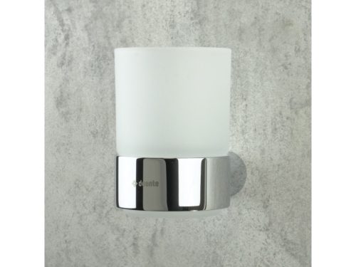 Round fali pohártartó, króm