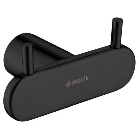 Round dupla akasztó, fekete