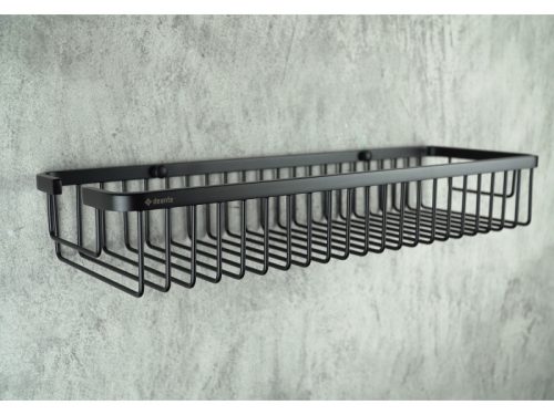 Round zuhanykosár, fekete