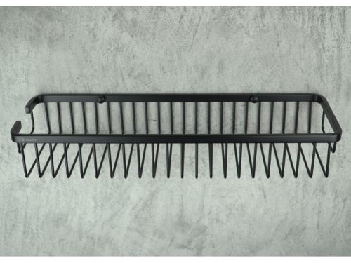 Round zuhanykosár, fekete