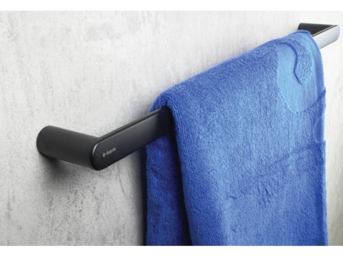 Round törölköző tartó, fekete