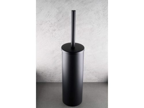 Round álló wc kefe tartóval, fekete
