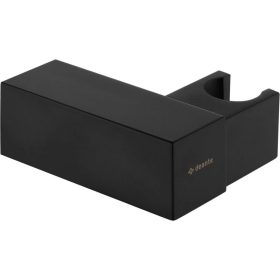 Square NERO  fali zuhanytartó szögletes