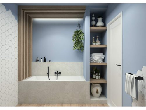 Hiacynt NERO kád csaptelep 