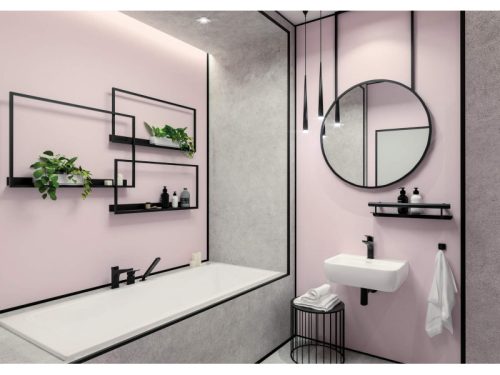 Hiacynt NERO kádperemre szerelhető csaptelep 