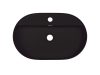 Silia pultra ültethető gránit mosdó, fekete