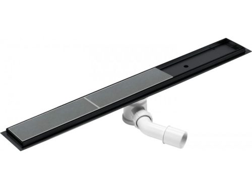 Megfordítható padlóösszefolyó 70 cm nero