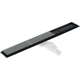 Megfordítható padlóösszefolyó 90 cm nero