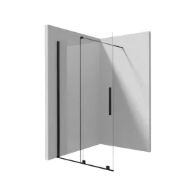 Prizma csúsztatható walk-in zuhanyfal_120x195, fekete