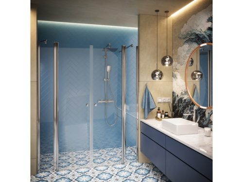 Kerria Plus króm zuhanyajtó 90-nyíló