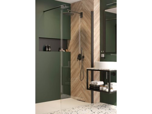 Kerria Plus zuhanyfal 80, fekete