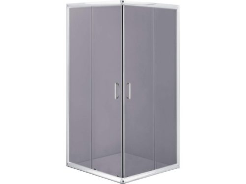 Funkia szögletes zuhanykabin 90 grafit üveg