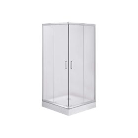 Funkia szögletes zuhanykabin 90 homokfúvott üveg