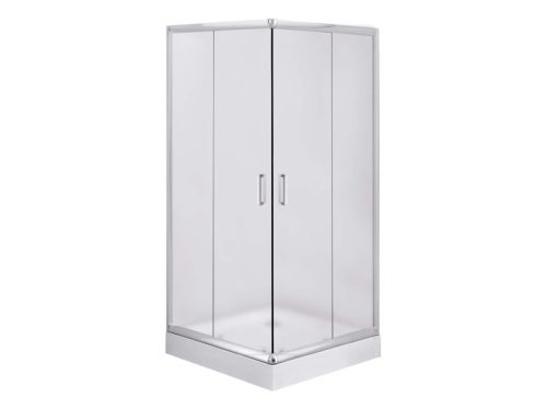 Funkia szögletes zuhanykabin 80 homokfúvott üveg