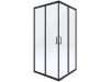 Funkia Nero szögletes zuhanykabin 90