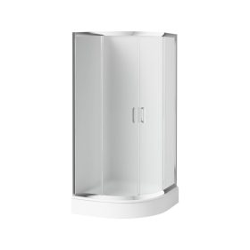 Funkia íves zuhanykabin 90 homokfúvott üveg