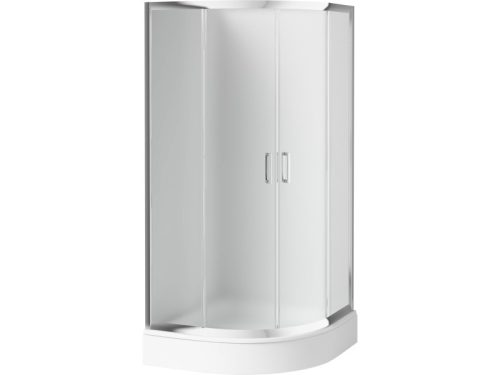 Funkia íves zuhanykabin 80 homokfúvott üveg