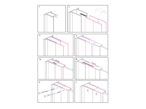 Toldóprofil 2-6cm-ig