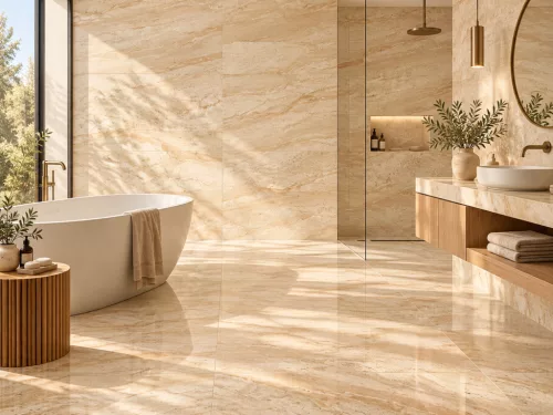 Eldora Beige 60x120 cm polírozott gres burkolólap rektifikált